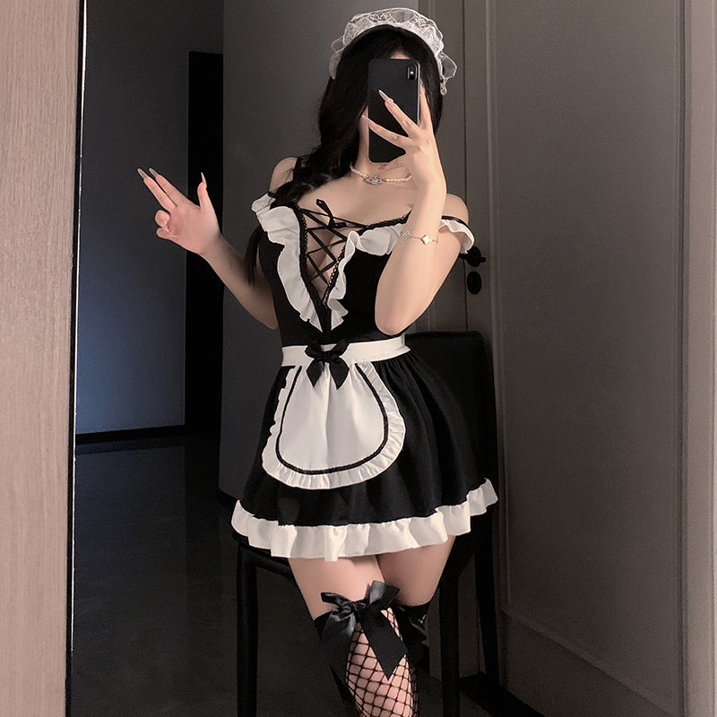 Sexy and cute cosplay maid uniform