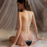 Sexy Lace Bodysuit with Ruffle Skirt