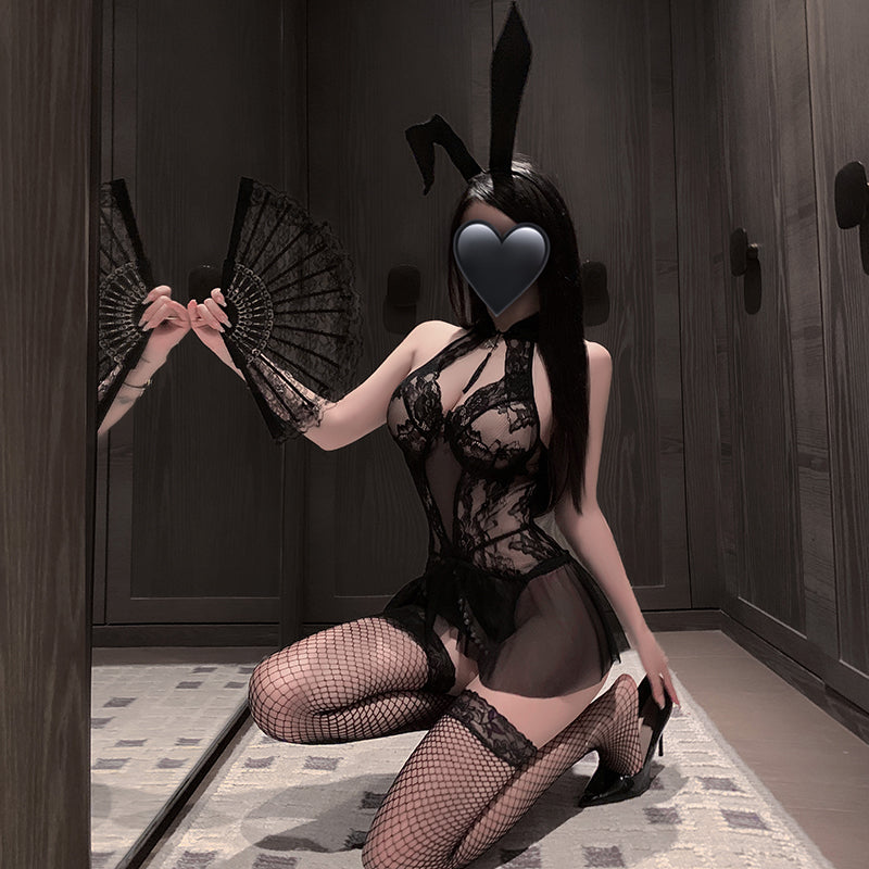 Sexy Bunny Girl Lace Bodysuit