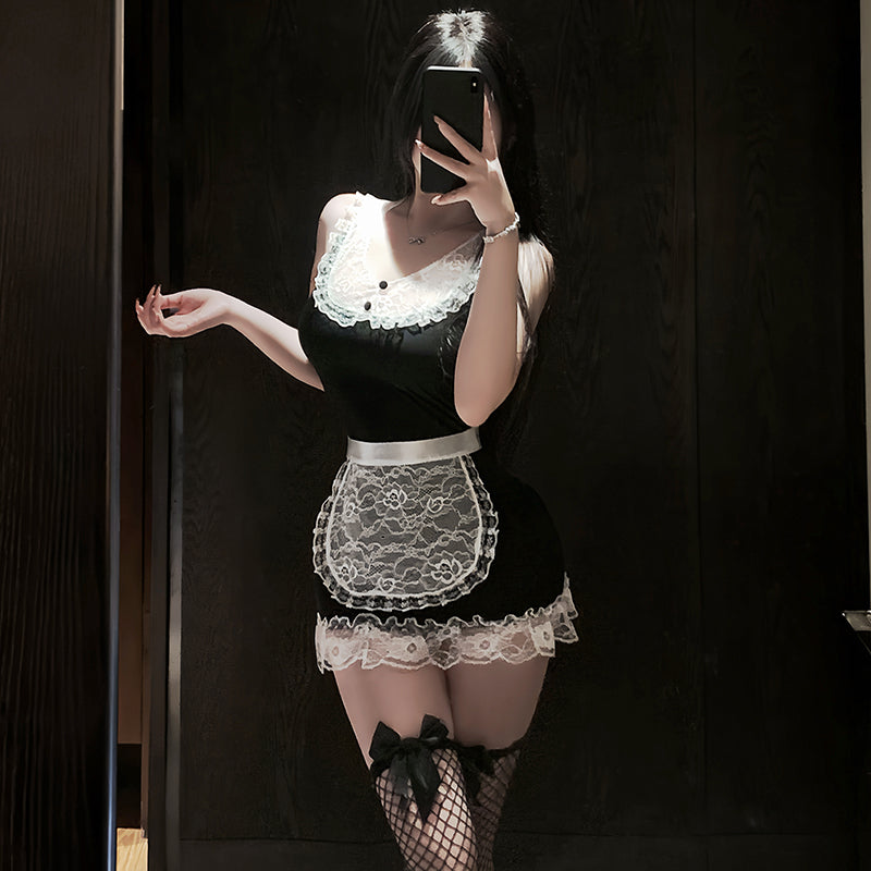 Sexy Lace Maid Cosplay Costume