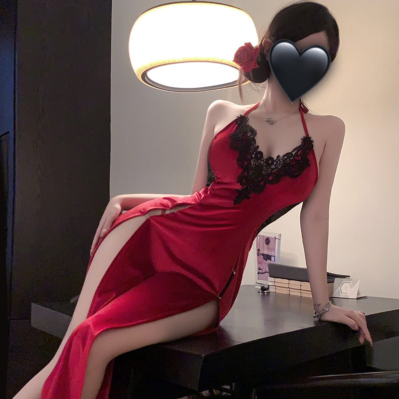 Sexy Velvet Long Dress