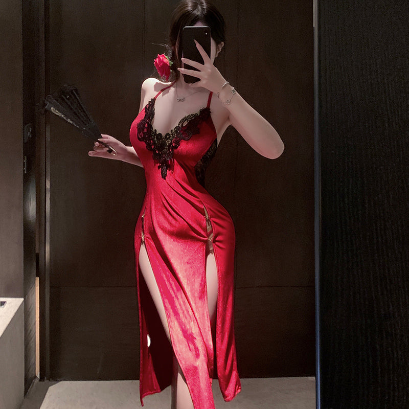 Sexy Velvet Long Dress